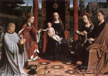 デビッド・ジェラルド Painting - 聖カタリナ・ジェラルド・デイヴィッドの神秘的な結婚